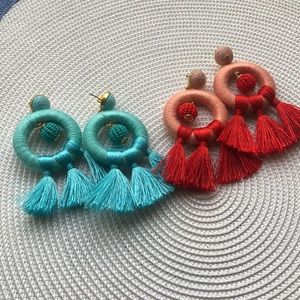 Set of 2 statement earrings